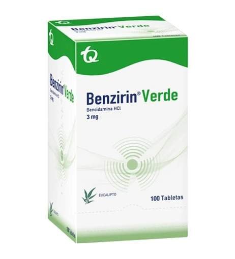 Benzirin verde caja x 100 tab de TQ